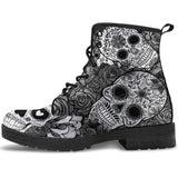 Fashion Printed Lace-Up Martin Boots