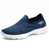 【2 pieces Free Shipping】Casual Breathable Cotton Elastic Soft Flat Sneakers