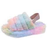 Non-Slip Furry Fluffy Slippers Chic Sandals