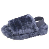 Non-Slip Furry Fluffy Slippers Chic Sandals