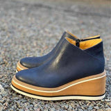 đ„ăPurchase 2 pairs for free shippingăđ„Women's Low-cut Round Open-toe Wedges Boots