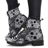 Fashion Printed Lace-Up Martin Boots