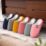 Thermal Cotton-Padded Slippers With Soft Outsole