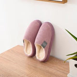 Thermal Cotton-Padded Slippers With Soft Outsole