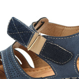 Hollow Out Lightweight Breathable Hook Loop Wedges Sandals