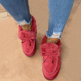 Fashion Casual Bow Fur Short Boots