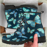 Fashion Printed Lace-Up Martin Boots