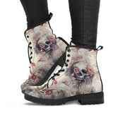 Fashion Printed Lace-Up Martin Boots