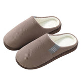 Thermal Cotton-Padded Slippers With Soft Outsole