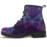Fashion Printed Lace-Up Martin Boots