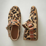 Casual Suede Buckle Strap Stitching Flat Ankle Boots