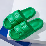 【8.9$Limited time factory event】Home Slippers Summer Men Women Cloud Slides Indoor Mute Non-slip Bathing Flip Flop Sandals Woman Summer 2023 【3 pairs free shipping】