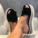 Women's Bowknot Wedge Heel Beach Sandals