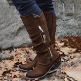 Women's Vintage Stylish Casual Mid Calf Boots