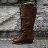 Women's Vintage Stylish Casual Mid Calf Boots