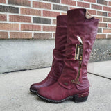 Women's Vintage Stylish Casual Mid Calf Boots