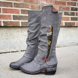 Women's Vintage Stylish Casual Mid Calf Boots