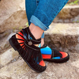 Women's Comfy Suede Flat Heel Tassel Boots