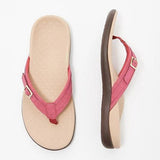 Comfy Soft Thong Sandals With Buckle Detail
