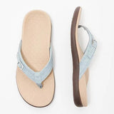Comfy Soft Thong Sandals With Buckle Detail