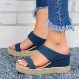 Slip-on Wedge Sandals