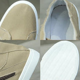 Lace-up Breathable Canvas Flats Sneakers