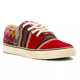 Women's Folk Style Printed Canvas Sneakers