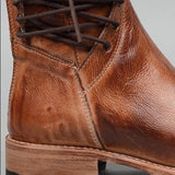 Back Zipper Lace-Up Vintage Mid-calf Boots