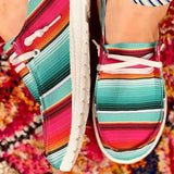 Women's Casual Printed Flat Sneakers