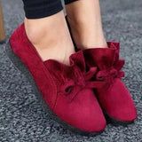Women's Bowknot Closed Toe Round Toe Flat Heel Flats