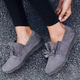 Women's Bowknot Closed Toe Round Toe Flat Heel Flats