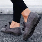 Women's Bowknot Closed Toe Round Toe Flat Heel Flats