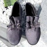 Women's Bowknot Closed Toe Round Toe Flat Heel Flats