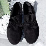 Women's Bowknot Closed Toe Round Toe Flat Heel Flats