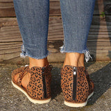 Roman Back Zipper Dress Sandals