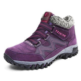 Velvet Velcro Buckle Casual Hiking Sneakers