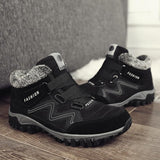 Velvet Velcro Buckle Casual Hiking Sneakers