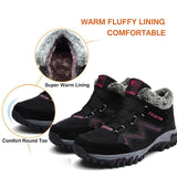 Velvet Velcro Buckle Casual Hiking Sneakers