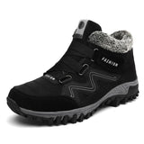 Velvet Velcro Buckle Casual Hiking Sneakers
