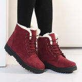 Women's Velvet Warm Snow High-top Boots