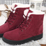 Women's Velvet Warm Snow High-top Boots