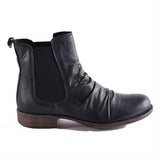 Women's Retro Chelsea Boot Comfy Low Heel Leather Booties