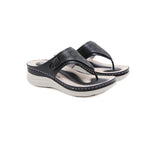 2021 Flip-toe Hollow Women's Wedge Heel Comfortable Sandals