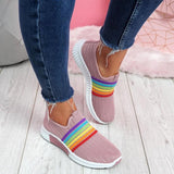 Women's Mesh Colorful Knitted Sneakers