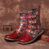 Embroidery Ethnic Trend Flat Boots