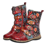 Embroidery Ethnic Trend Flat Boots
