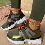 Women's Round Toe Breathable Mesh Casual Sneakers