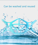 Bracket-3D  Silicone  Reusable&Washable Face Mask(3Pcs)