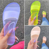 Fashion Crystal Jelly Women Slippers Sandals