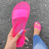Fashion Crystal Jelly Women Slippers Sandals